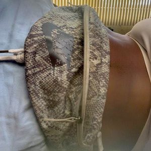 Nike unique grey snake skin Fanny pack